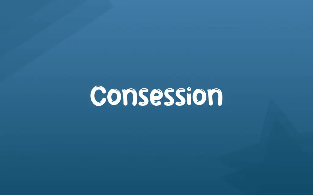 Consession Definition and Meaning