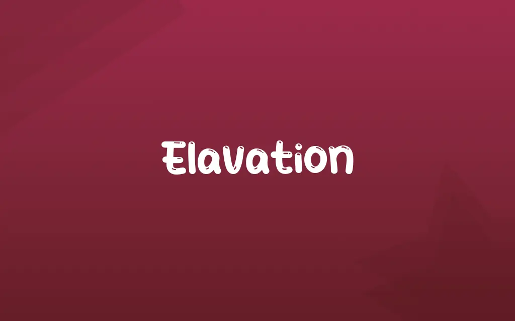 Elavation Definition and Meaning