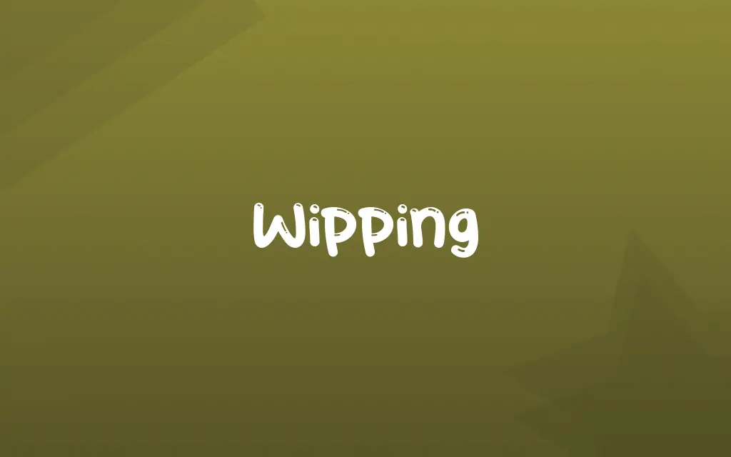 Wipping Definition and Meaning